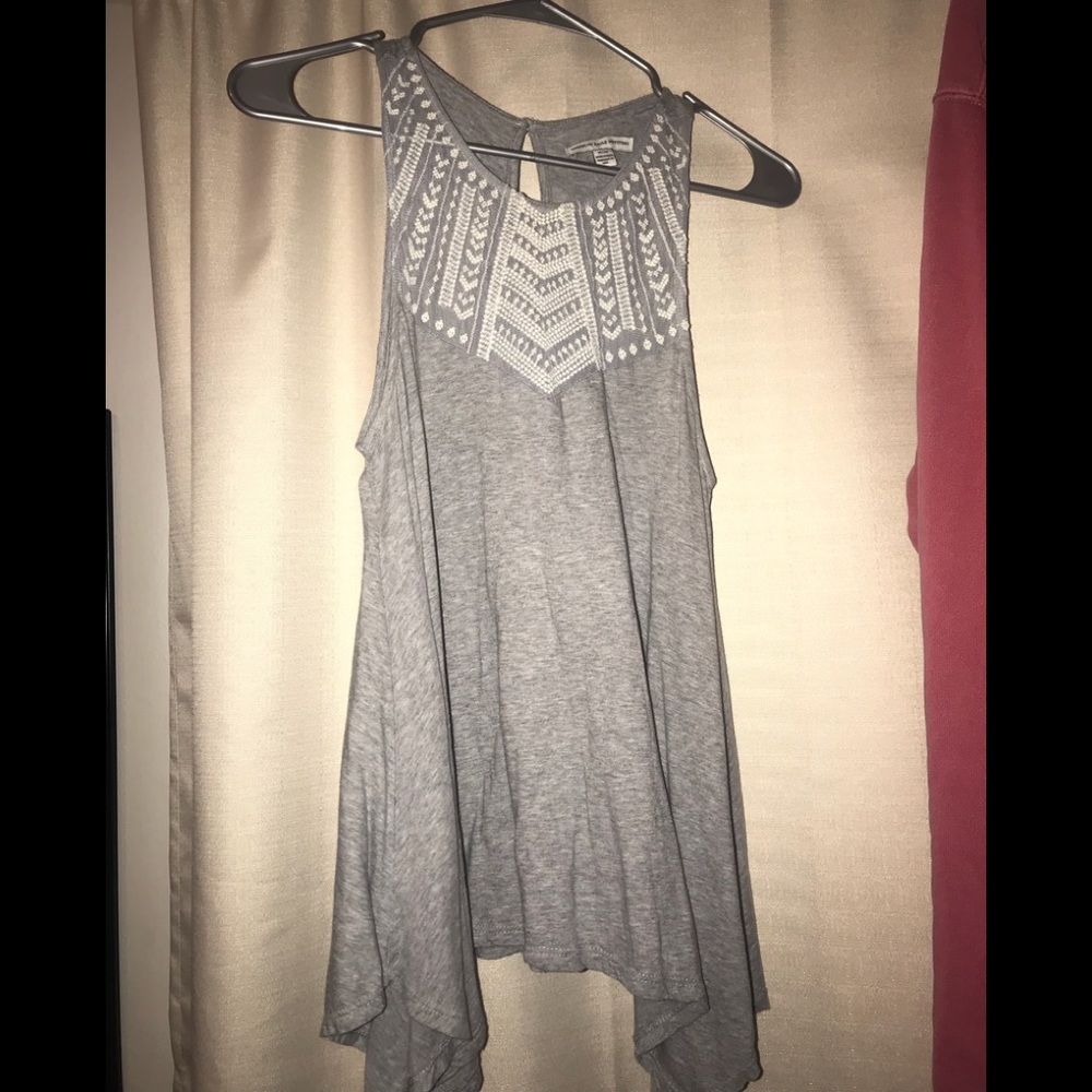 Grey & White American Eagle tank